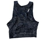 AllFenix Python Snake Print Cut Out Back Sports Bra | Grey/Black | Small Photo 3
