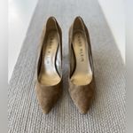 Anne Klein  Tonia Taupe Suede Leather High Heels Pumps Dress Shoes Sz 10 Photo 7