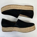 Naturalizer Size 8.5 Shoes Thea 3 Black Suede Espadrille Platform Slip On Casual Photo 3