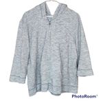 Aerie  Woman’s Grey Hooded Dolman 3/4 Sleeved Casual Jacket Size XL Photo 0