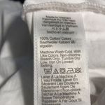 J Crew Factory Flutter Sleeve Top Crew Neck 100% Stretchy Cotton XS White NWT Photo 4