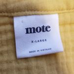 MOTE MUSTARD YELLOW ORANGE SLUB COTTON V NECK BOHO LAGENLOOK BLOUSE XL Photo 8