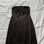 Vanity Fair Vintage 90s Y2K Womens Black Slip Dress Sweetheart Neckline Lace Gothic Cocktail Photo 8