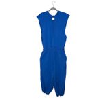 Free People  Blue Sleeveless Jogger Jumpsuit Casual Relaxed Fit Women's Photo 5