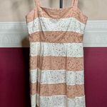 Ann Taylor LOFT Dress Women’s 2P Striped Eyelet Lined NWT Photo 0