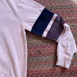 Cold Crush PINK COLLEGIATE  FLEECE SLEEVE STRIPE SWEATSHIRT Photo 2