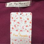 We The Free Free People Addie Layering Top XS Women’s Pomegranate NWT OB1515935. Photo 3