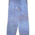 Love Shack Fancy Blue Horizon Ombré Stripe Knit Wool Alpaca Blossom Pants Joggers Photo 2