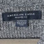 American Eagle Gray and Gold Outfitters Crewneck Sweater Photo 2