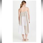 Merlette Salland Patchwork Dress in Natural Colorblock Neutral Ruffle White Dove Size XS Photo 2