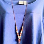 Bohemian Ethnic Style Ceramic Tassel Adjustable Necklace Sweater Chain Accessori Brown Photo 0