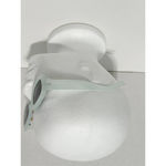 True Craft Small Rectangle Sunglasses Light Blue Transparent Frame Black Lenses Photo 6