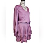 DO+BE Lilac Long Sleeve Tiered Mini Dress Size S NWOT Photo 1