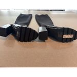 River Island Black Knit Sock Chunky Heel Knee High Boots Womens Size 6 EUR 39 Photo 3