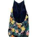 Old Navy  Hibiscus Print Plus Size Halter Tie One Piece Swimsuit Plus Size 2X Photo 3