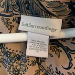 Soft Surroundings  Tunic Top Zip Front Blouse Paisley Size Medium Photo 5