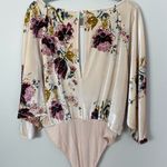 Free People #139 babe floral velvet bodysuit Photo 13