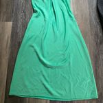 A New Day Silky Green Halter Midi Slip Dress XL Slinky Slouchy Formal Satin Soft Photo 4