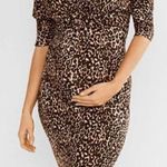 Jessica Simpson NWT Maternity Lepoard print Dress Size Medium Photo 0