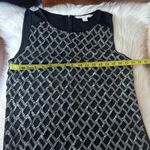 Diane Von Furstenberg DVF  Joylyn Embellished Sequin Shift Dress Black/Silver Siz Photo 5