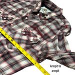 Ed Hardy Y2K  Red Black Plaid Jeweled Embroidered Buttondown Holiday Rodeo S Photo 9