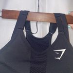 Gymshark Sports Bra Mesh Neckline 2.0 Padded High Support Bra Size Small Black Photo 7