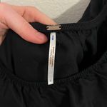 Free People  Black One-Shoulder Ruffle Dress Photo 4