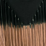 Gimmicks by BKE  Sleeveless Fringe Top Black‎ Tan Western Boho Ranch Photo 6