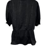 Buckle  Sandy & Sid Surplice Wrap Blouse Top Black Medium Photo 1