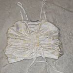 ZARA  Ruched Daisy print cropped top Photo 5