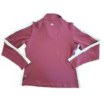 Adidas  Womens Size Large ClimaWarm CoolMax 1/4 Zip Mock Top Purple Golf NWT Photo 3