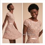 Anthropologie BHLDN Lara Addison Dress Rose Nude 4 Bridesmaid Beaded Pink Photo 1