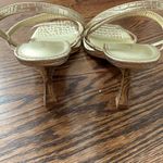 Marc Fisher  Gold Metallic Padre Pump Sandal Sz 10 M - NWOT Photo 3
