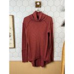 We The Free  Rust Red Draped Split Back Turtleneck Sweater - Size - XS Photo 5