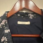 Sessùn Brittney Navy Floral Button Front Top Blue Photo 1