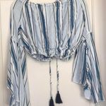 Surf Gypsy Off The Shoulder 3/4 Crop Top Photo 2