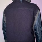 J.Crew  Parka Coat Burbridge Mixed Media Navy Charcoal Photo 9