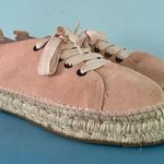 Anthropologie Manebi Hamptons Pastel Rose Pink Sneaker Espadrilles Photo 0