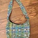 Tapestry Floral Embroidered Boho Ethnic Plaid Hobo Purse Slouchy Shoulder Bag Red Photo 7