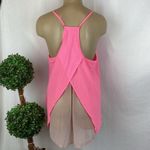 Betsey Johnson  Pink Lace Back Sleeveless Top L Photo 1