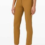 Lululemon City Sleek 5 Pocket 7/8 Pant Spiced Bronze Yellow 4 Everyday Comfort Photo 0