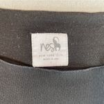 Nesh Tee shirt sheer v neck & upper arm long sleeves Shirt tail round Hem‎ small Black Photo 2