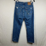 Levi's Levi’s‎ Premium Dark Wash Distressed 501 High Rise Jeans Photo 6