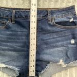REWASH  Shorts‎ Womens 13 Button Fly High Rise Distressed Stretch Blue Denim 31x2 Photo 6