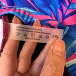 Swimsuits for All Two Piece Skirt Swimsuit Tankini Tropical NEW Size 5XL Blue Photo 5