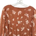 Fourteen & 9th Peach Tiered Flowy Polkadot Floral Ruffle Dress Long Sleeve Photo 11