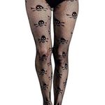 Black Sheer Kix’ies Skull Tights Photo 0