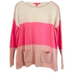Lilly Pulitzer Westwood colorblock the detail pink sweater small Photo 0