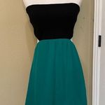 Like Mynded Boutique Cut Out Strapless Two Tone Chiffon Dress Photo 9