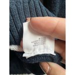 Brandy Melville Argyle Button Front V Neck Sweater Cardigan Blue White Small Photo 4